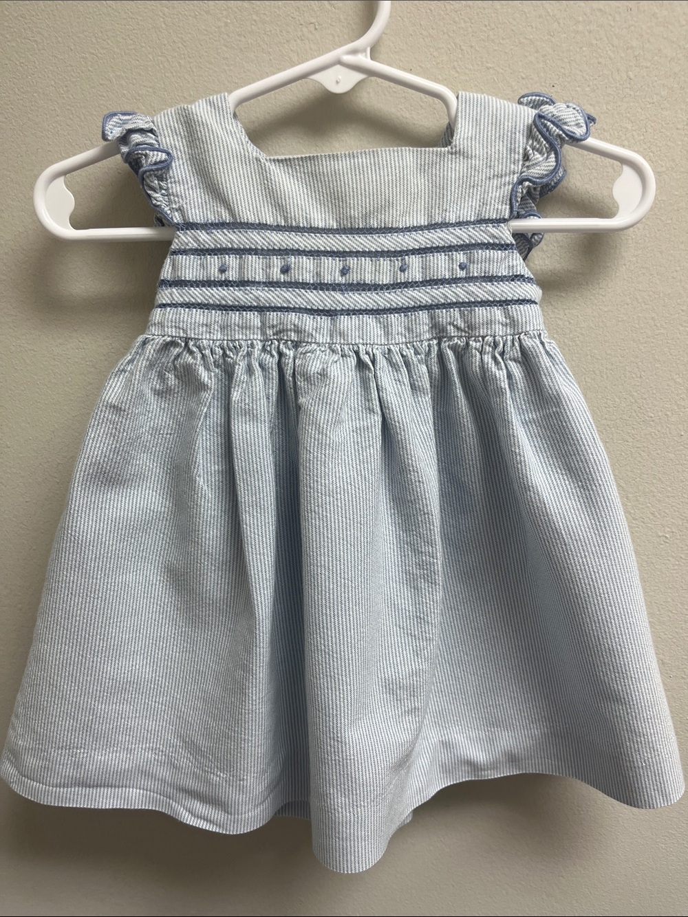 Edgehill Collection Blue Striped Dress
